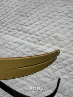 Beautiful Vintage Chuck Perez Recurve Bow RH 50# @ 28 62 57 1980