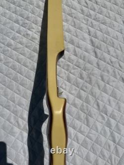Beautiful Vintage Chuck Perez Recurve Bow RH 50# @ 28 62 57 1980