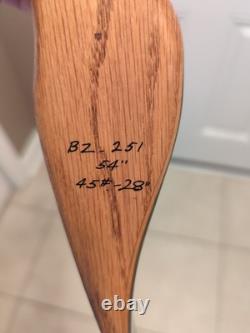 Ben Pearson Woodsman Hunter 7006 Recurve Bow 54 45# 28