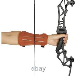 Black 30-50lbs 56 Archery Hunting Takedown Recurve Bow & Arm Guard Finger Glove