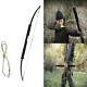 Black 60lbs Archery 60 Folding Bow Hunting Recurve Bow Longbow Target Shooting
