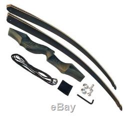 Black Hunter Archery Longbow Takedown Recurve Bow Right Hand 60 Hunting Target