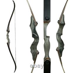 Black Hunter Profi 60Zoll Bogenschießen Takedown Recurvebogen Beidhändig 30-50lb