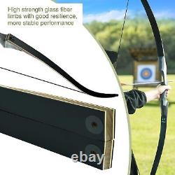 Black Hunter Takedown Recurve Bow, 60 Right Handed with Ergonomic Design for