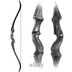 Black Hunter Takedown Recurve Bow Archery Hunting Bow 60,60lbs Target Practice