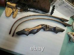 Bob Lee Signature Take Down Recurve Bow RH 63# With Quiver Good Condition