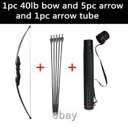 Bow Arrow Recurve Bow Take Down Long with Fiberglass Arrows Arrow Tube Hunting