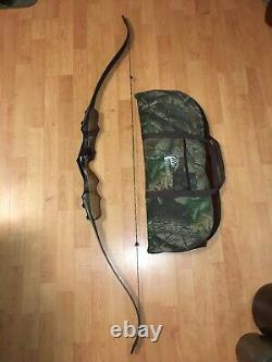 CUSTOM PALMER CARBON II RH 58 50# TAKEDOWN TD RECURVE With CASE DEDAKER ARCHERY