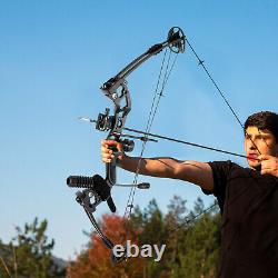 Compound Bow Recurve Bow with 12x Arrows Set Right Hand for Adult Hunting Training