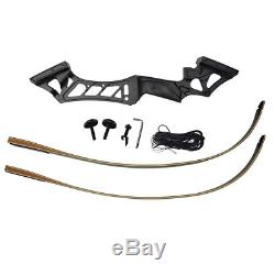 D&Q 70Lbs Archery Recurve Bow kit Take Down Hunting Bows set Right Hand Longbow