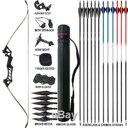D&Q Archery Recurve Bows Takedown Bow Package Kits Hunting Adult Right Hand