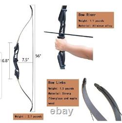 D&Q Bow and Arrow for Adults Takedown Recurve Bows Hunting Bow Archery Set Adult