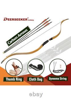 Deerseeker Archery 52 Horse Bow Set with Arrows Ambidextrous Tatar Bow Outdoors