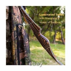 Deerseeker Archery 54 Traditional Recurve Bow Hunting Longbow with Laminated