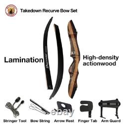 Deerseeker Archery 62 Takedown Recurve Bow Set for Adults & Youth with Right