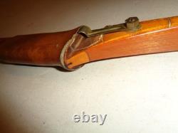 Early Bear Static Grizzly Recurve Bow 62 GB211 58# Leather, Rare Arrow Guide