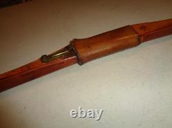 Early Bear Static Grizzly Recurve Bow 62 GB211 58# Leather, Rare Arrow Guide
