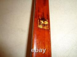 Early Bear Static Grizzly Recurve Bow 62 GB211 58# Leather, Rare Arrow Guide