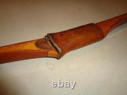 Early Bear Static Grizzly Recurve Bow 62 GB211 58# Leather, Rare Arrow Guide