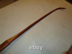Early Bear Static Grizzly Recurve Bow 62 GB211 58# Leather, Rare Arrow Guide