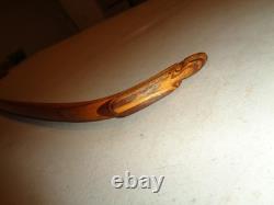 Early Bear Static Grizzly Recurve Bow 62 GB211 58# Leather, Rare Arrow Guide