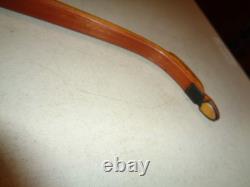 Early Bear Static Grizzly Recurve Bow 62 GB211 58# Leather, Rare Arrow Guide