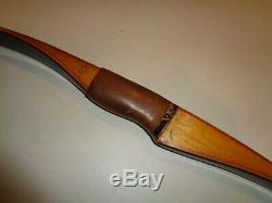 Early Vintage Bear Recurve Bow 60 CN1000 41#, Leather Grip, Grayling