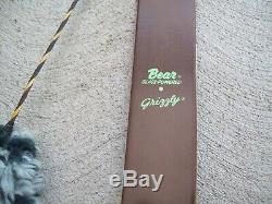Fantastic Mint Vintage Bear Grizzly 47# Right Hand Recurve Bow
