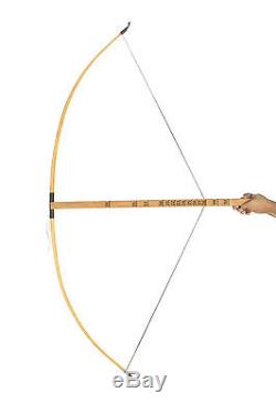 Flagella Dei Settrilaminated English Longbow, 12 Arrows, Armguard, String 25-60#