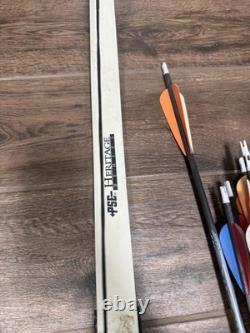 Fleetwood Archery Monarchy Recurve Bow 62 40lbs PSA Lot 19 Arrows