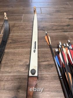 Fleetwood Archery Monarchy Recurve Bow 62 40lbs PSA Lot 19 Arrows