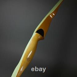 Fred Bear Cub Bow Vintage 60's Recurve 62 inch 30# RH Green & Yellow Glass