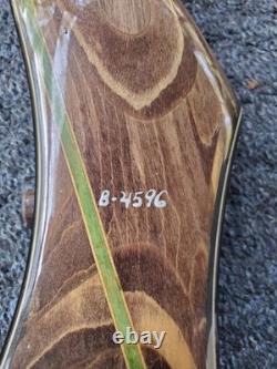 Fred Bear Custom Kodiak B Handle Green Stripe Takedown Bow Riser #B-4596 Used