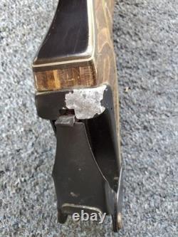 Fred Bear Custom Kodiak B Handle Green Stripe Takedown Bow Riser #B-4596 Used