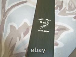 Fred Bear Vintage Take-Down Recurve Bow 3-2894 1970s + Many Extras EXCELLENT