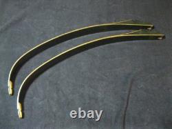 Fred bear Take Down #2 Limbs Black Glass White Tips 52LB