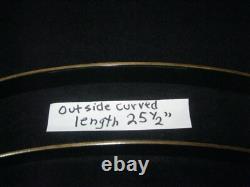 Fred bear Take Down #2 Limbs Black Glass White Tips 52LB