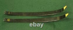 Fred bear Take Down #2 Limbs Black Glass White Tips 52LB