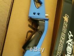 Galaxy Crescent Olympic recurve bow blue color- Left Handed