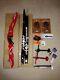 Galaxy Crescent Target Olympic Style Complete Recurve Bow Package Rh Red