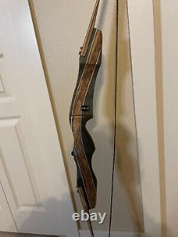 Galaxy Sage Elite 62 Recurve Bow 35 lb, rest, plunger, new string, and Tab