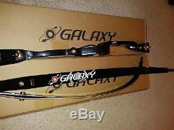Galaxy crescent olympic recurve bow right handed black riser