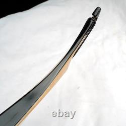 Handmade 52'' Traditional Black Glossy Tatar Horse Recurve Bow 30lbs
