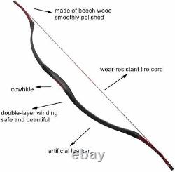 Handmade Archery Recurve Bow Hunting Mongolian Horse Bow 25-55lb Shooting Target