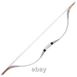 Handmade Cowhide Traditional Recurve Bow 70LBS for Men Hunting Shooting Practice