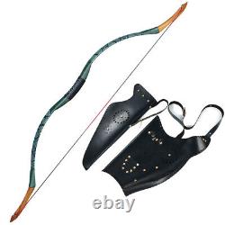 Handmade Horse Bow Set Traditional Archery Recurve Bow Hunting 20-50lbs & Bag