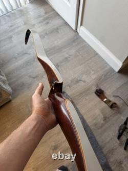 Handmade Wood Recurve Bow Right Hand Vintage / Similar To Bear + Accessories