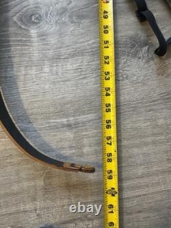 Handmade Wood Recurve Bow Right Hand Vintage / Similar To Bear + Accessories