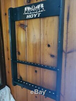 Hoyt Bow Rack Compound Bow Traditional Recurve Solid Wood Bowrack Walnut, Cedar