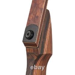 Hunting 60 Wood&Bamboo Takedown Recurve Bow RH 25-60LBS Archery Bow Arrow Shoot